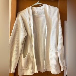 Hollister Cream Knit Cardigan